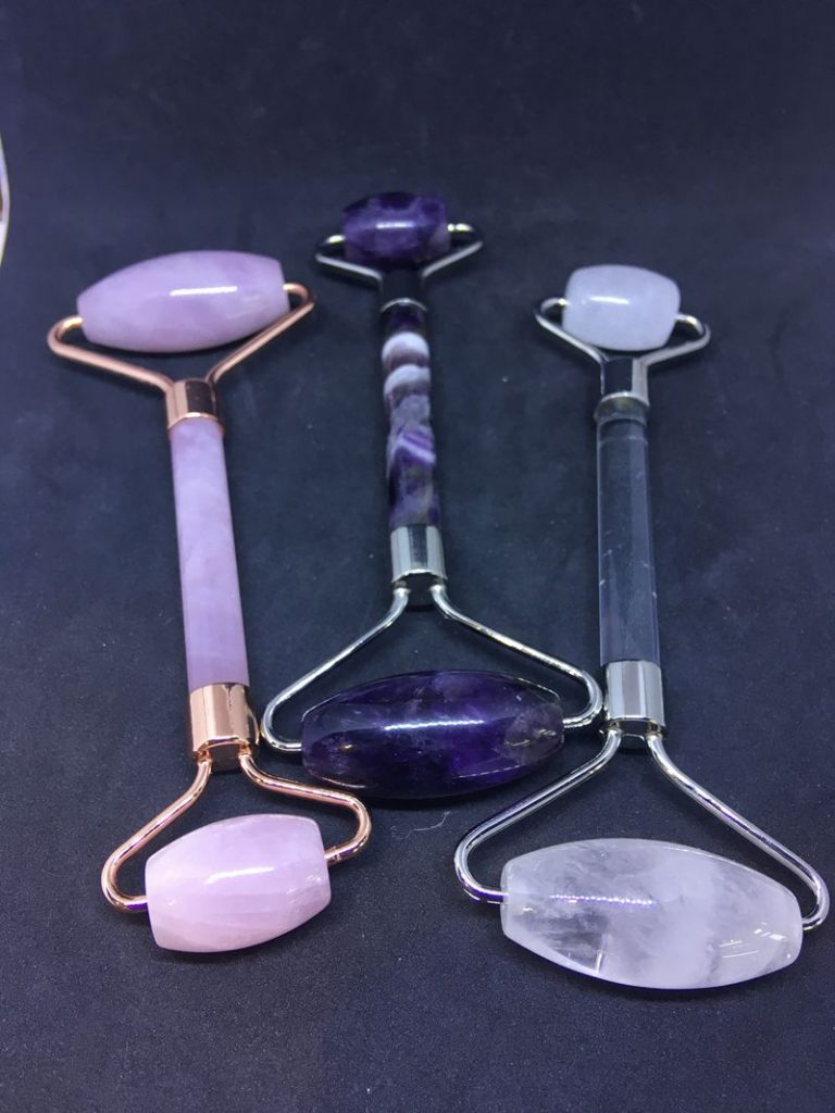 Gemstone Face Rollers Into the Mystic Shop