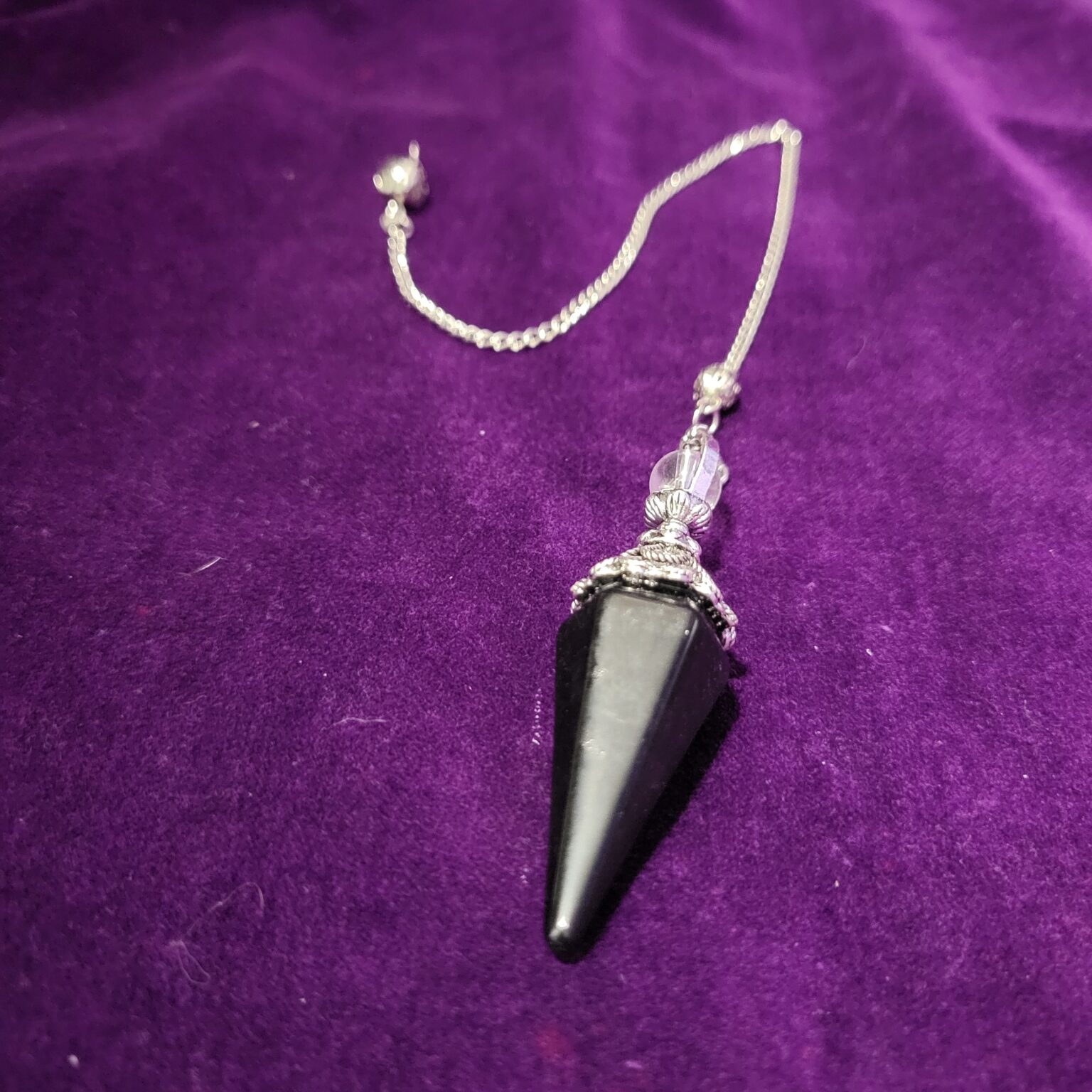 Black Obsidian Pendulum Into the Mystic Shop
