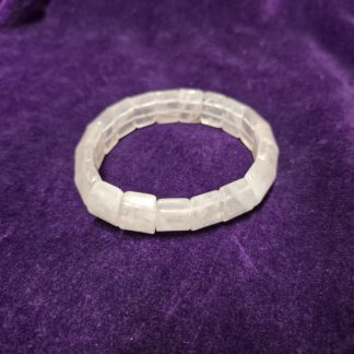 Rectangular Rose Quartz Bracelet
