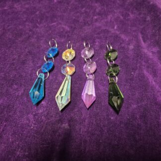 Pointed Column Hanging Crystal